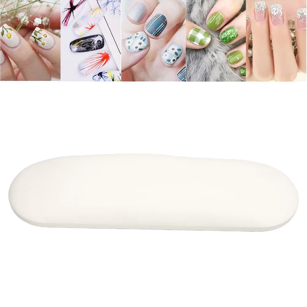 Soft PU Leather PU Leather Nail Art Hand Rest Pillow Lightweight Easy Clean Salon Anti-stain Hand Support Pad 15.7-Inch Size
