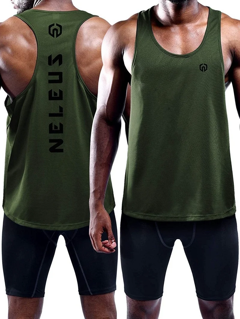 2021 Summer New Men's Fitness Tank Top Fashion Basketball Suit Casual Sports Training Loose Sleeveless Bottom Top Tank Top