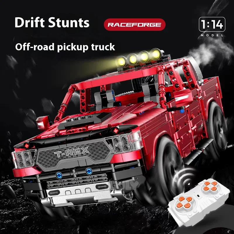 Meilleur vendeur10633 MOC technique RC SUV blocs de construction modèle pick-up briques assemblage jouets pour enfants coffrets cadeaux de noël
