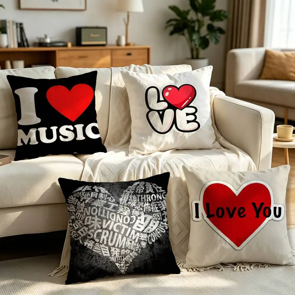 

Creative Pins I Love Maretu Heart S Pillow cover gift High definition digital printing,Surprise vivid pattern Household.
