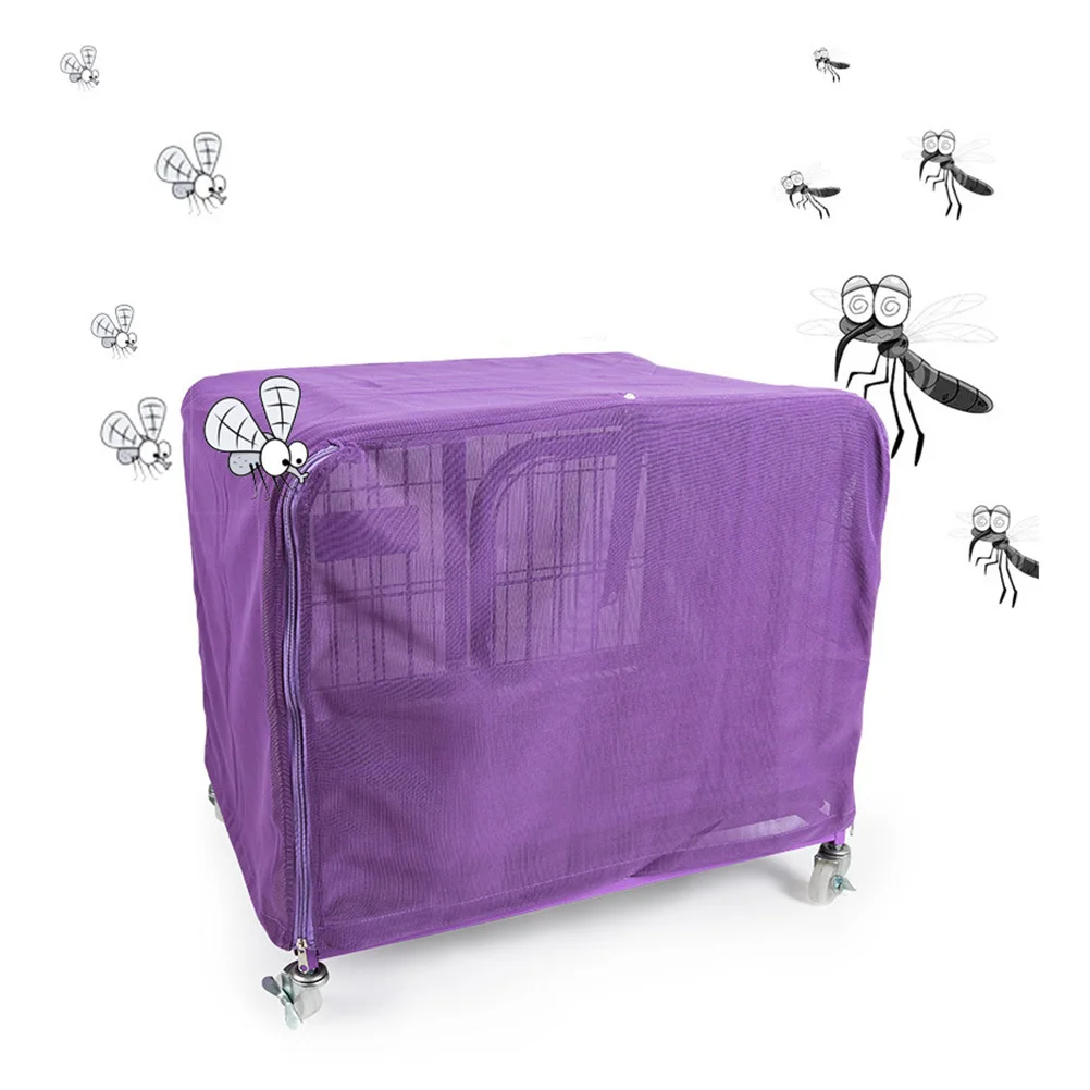 

Dog Crate Cover Net Heavy Duty Polyester Mesh Pet Cage Cover For Mosquito Proof Indoor Outdoor Use S Purple