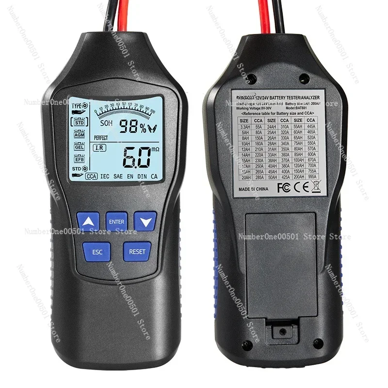 New Car Intelligent Battery Tester Lead-acid Battery Tester Battery Life Power Analyzer 12 Volts