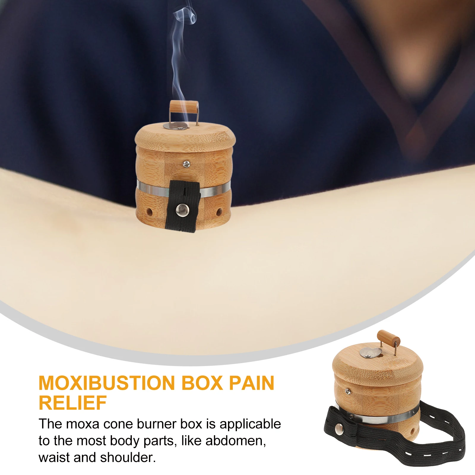 

Bamboo Cone Burner Box Moxibustion Holder Heat Therapy For Muscle Stiffness Relief Tool
