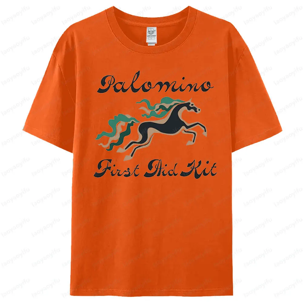 

First Aid Kit Horse Illustration Men's T-shirt Creative Design Art Aesthetics Tshirt New Style Fashion Men Women Crewneck Tees