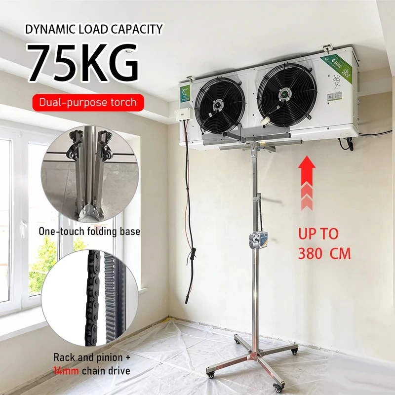 Heavy Central AC Lift KG Load Stainls Steel Thickened Folding Er Stand HVAC Duct Installation