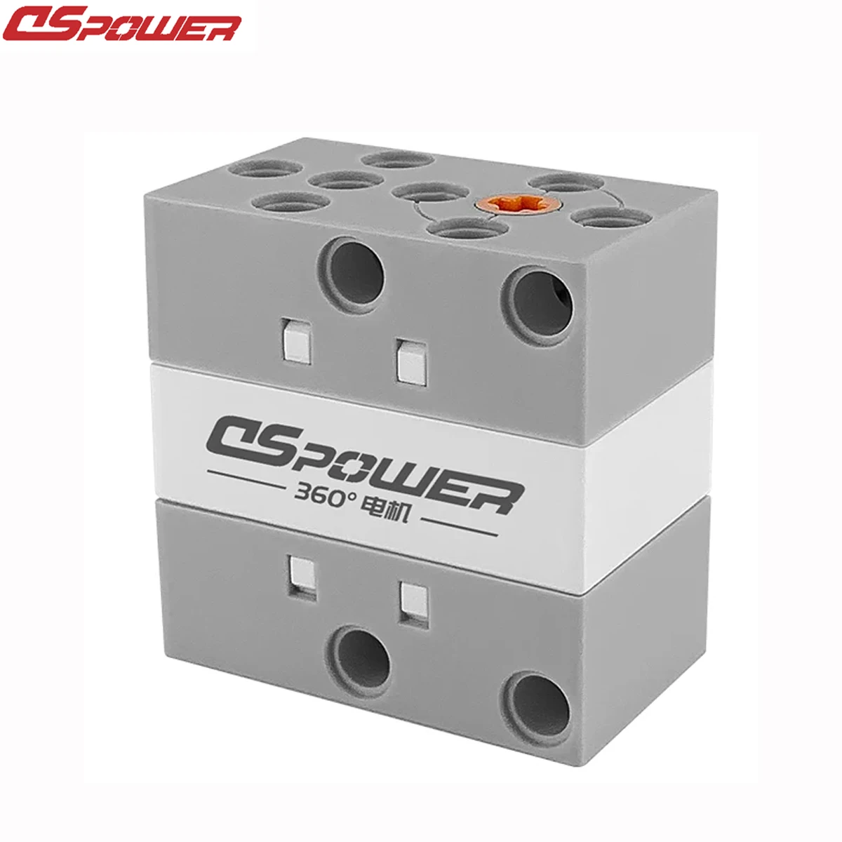 DSPOWER 2KG 180° 270° 360° Programmable Building Block Servo Porous Bit Bidirectional Output Programming for DIY Robot Toys