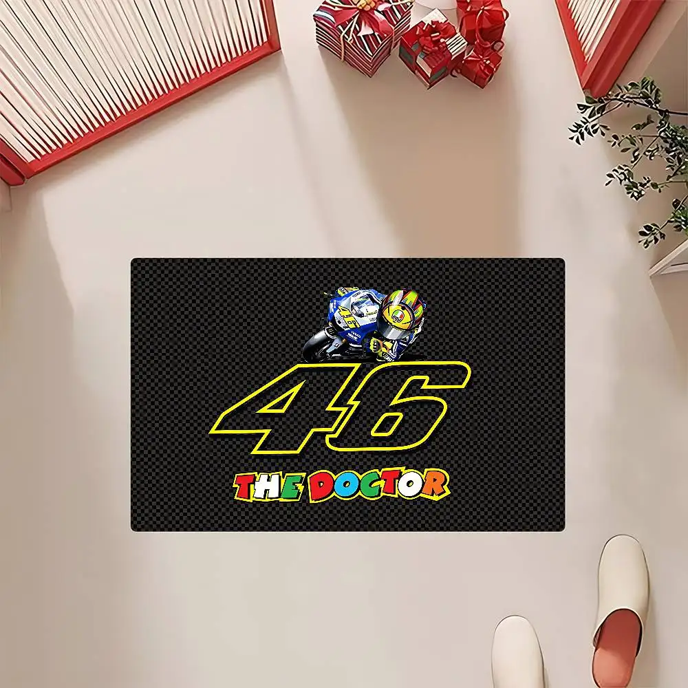V-Valentino R-Rossis 46 LOGO Tappetino INS Stile Morbido Camera da letto Pavimento Casa Lavanderia Zerbino Antiscivolo Tappeti per la casa