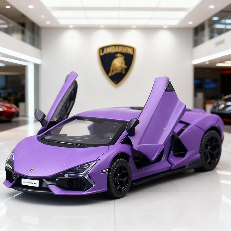 1:43 Lamborghini Revuelto Supercar Alloy Car Diecasts & Toy Vehicles Car Model Miniature Scale Model Car For Children