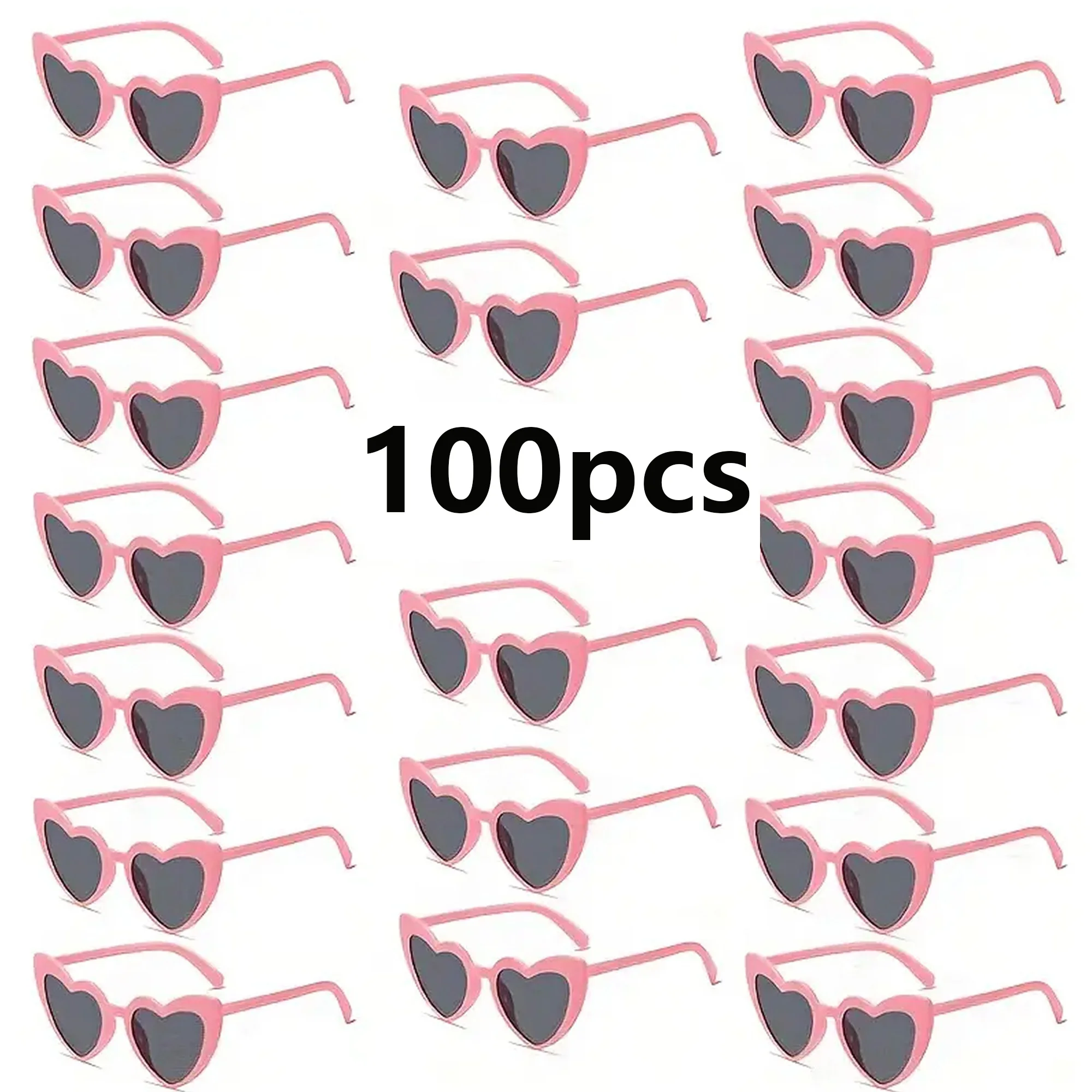 

100 пар солнцезащитных очков в форме сердца для вечеринок, свадеб, оптовые подарки для девичника, свадебные сувениры, оптовая продажа для вечеринок