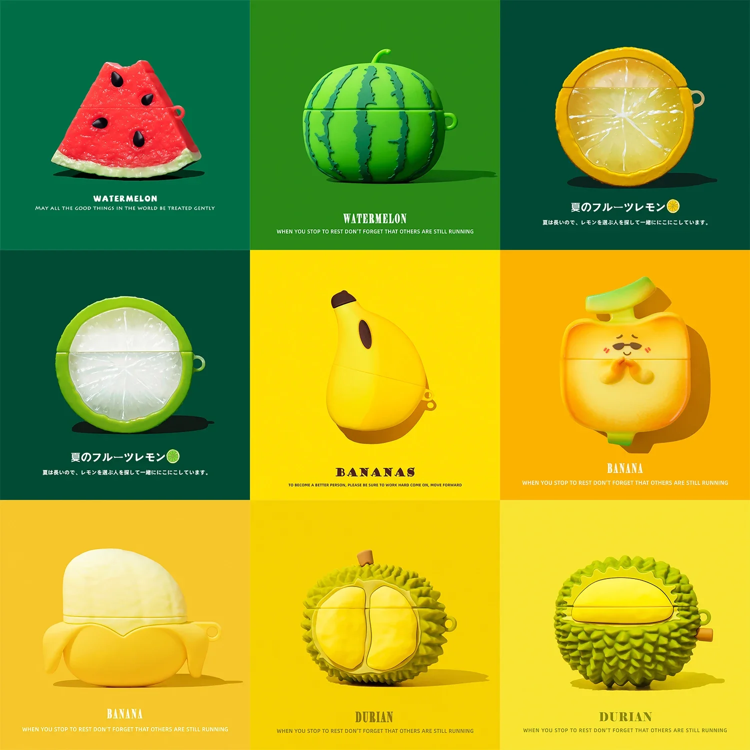 Simulated Fruit Food Design For AirPods Pro3 Case Cartoon Shell for AirPods 1/2/3/4 Earphone Shockproof Protective Cover