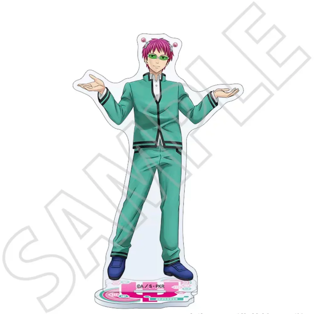 Anime The Disastrous Life of Saiki K New Arrival 15cm HD Acrylic Stand Kusuo Riki Shun Desktop Decor Carnival Gift keychain