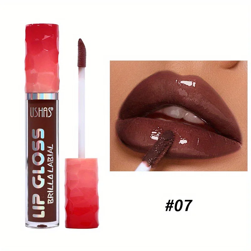 6 cores brilhante nutritivo hidratante lLIP Glaze Lip Gloss batom líquido fosco que não desbota