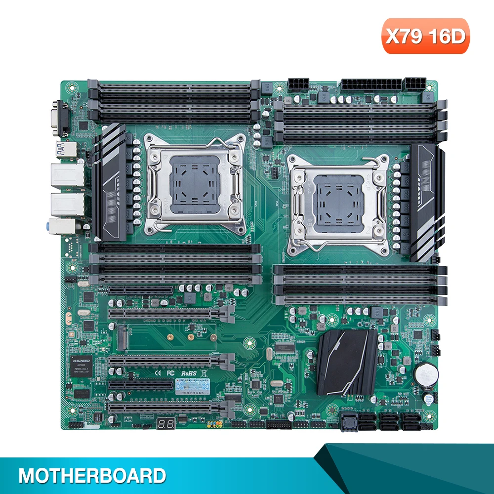 

For HUANANZHI X79 16D X79 Motherboard Dual CPU LGA 2011 REG ECC DDR3 E-ATX