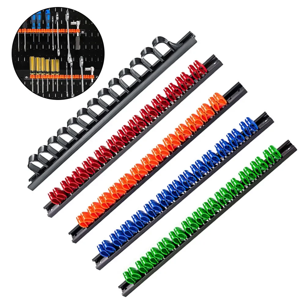 For Home Organization Screwdriver Organizer Tool Storage Rack Anti-Corrosion Black Color Blue Color Easy Installation