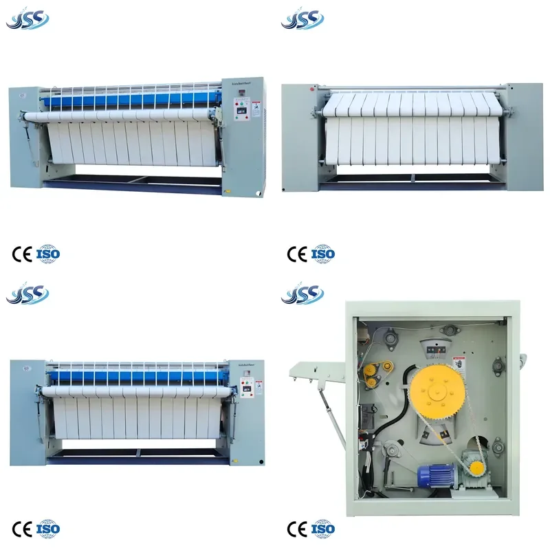 for Commercial Stainless Steel Ironing Machine Large Drum Electric Steam Heating Industrial Flat Ironer for Laundry Business