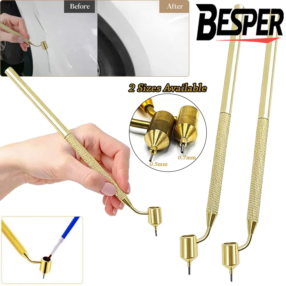 

Slanting Precision Ruling Pen Fine Line Fluid Paint Applicator Car Scratch Rock Chip Repair Auto Body Touch Up Detailing Tool