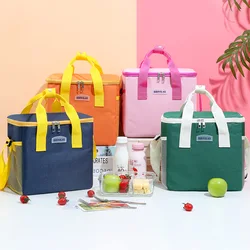 Tragbare Lunch-Tasche mit großer Kapazität niedliche haltbare Lebensmittel Thermo box Kühler Lunchbox Aluminium folie isolierte Picknick taschen