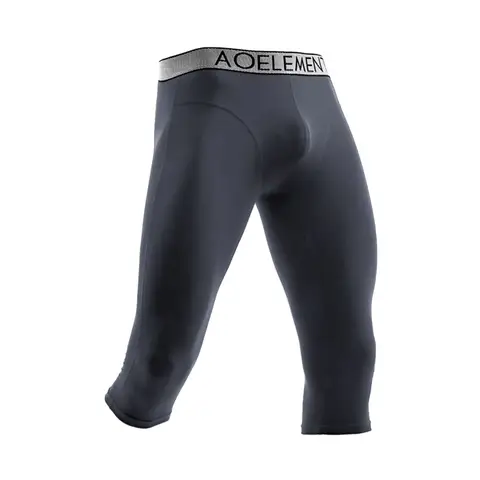 Catman Men's Anti-Chafing Leg Sports Extended Leg Underwear Seven-Point Pants Modal Boxer Shorts Running Long Boxer Shorts