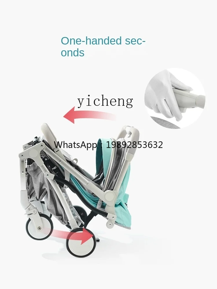 Twin Baby Stroller Sitting Lying Detachable Ultralight Portable Folding Stroller