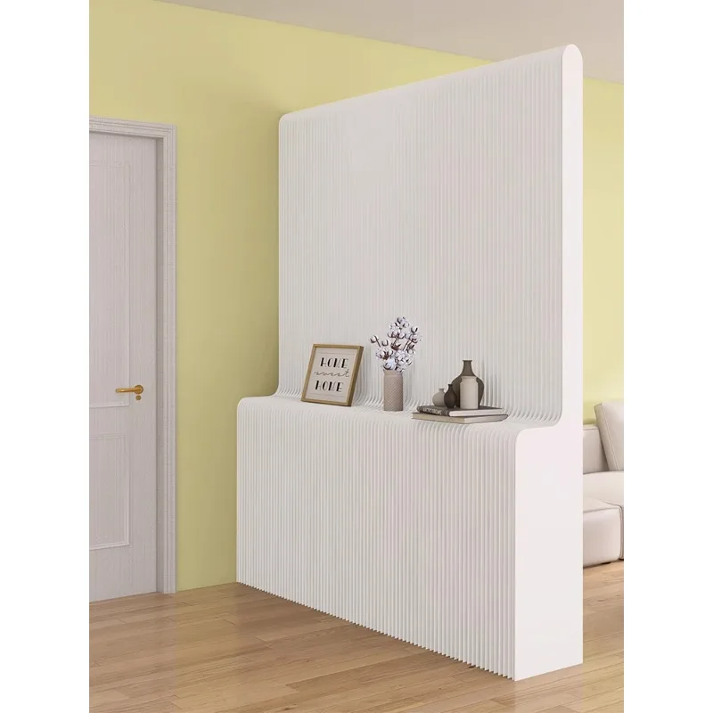 

Paper new art partition screen living room office porch partition artifact paper wall baffle live background moving partition