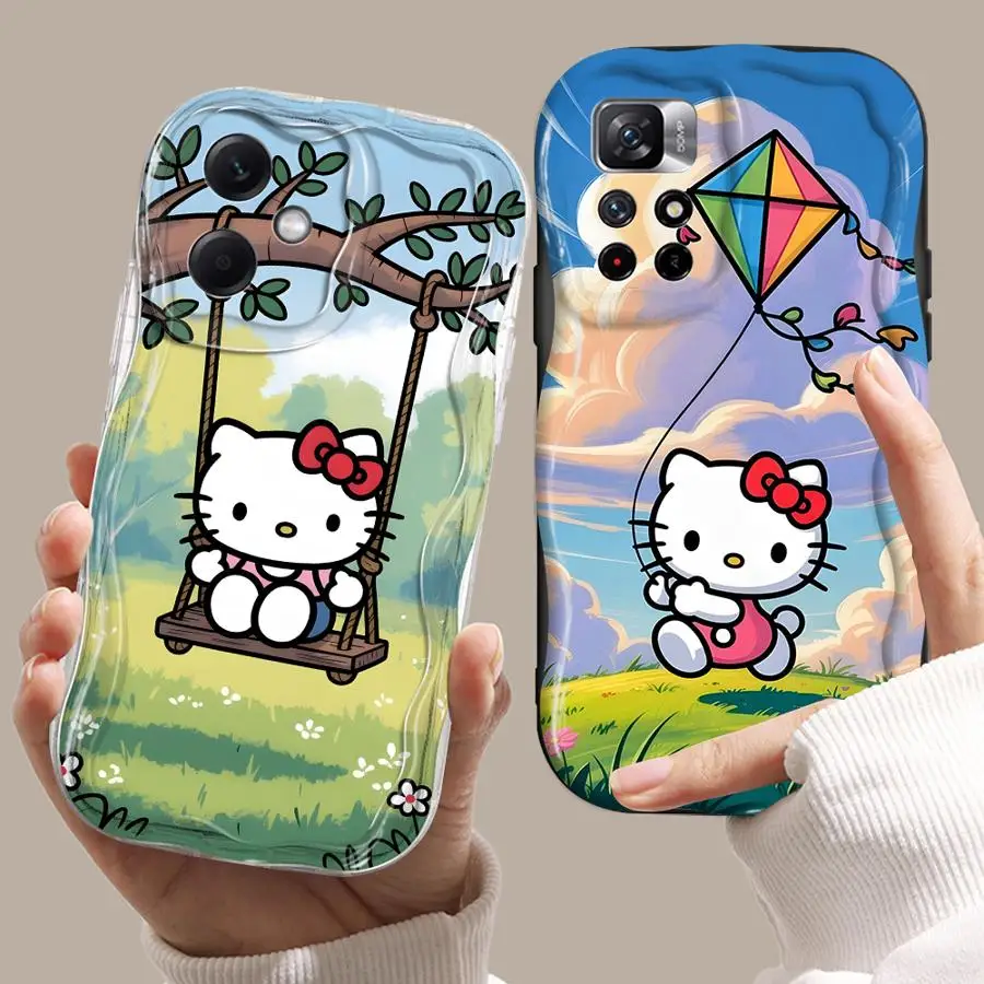 Sanrio Cartoon Hellokitty Case for Xiaomi Redmi Note 13 11S 12 10S 12S 10 Lite 11 14 Pro Plus Soft Phone Cover