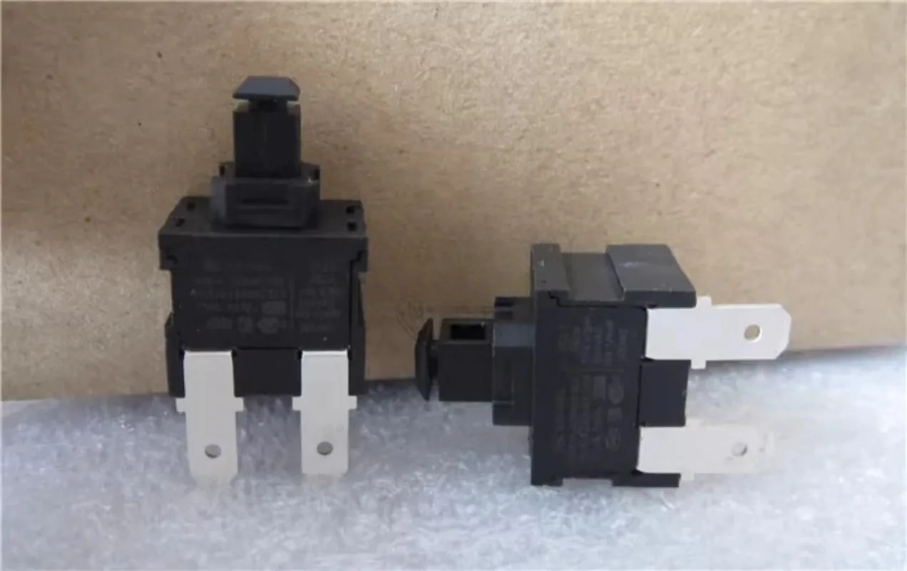 2026      10PCS   Vacuum Cleaner Switch, Water Heater Button, Self-locking Power Button, Button Switch, 2-pin 16A