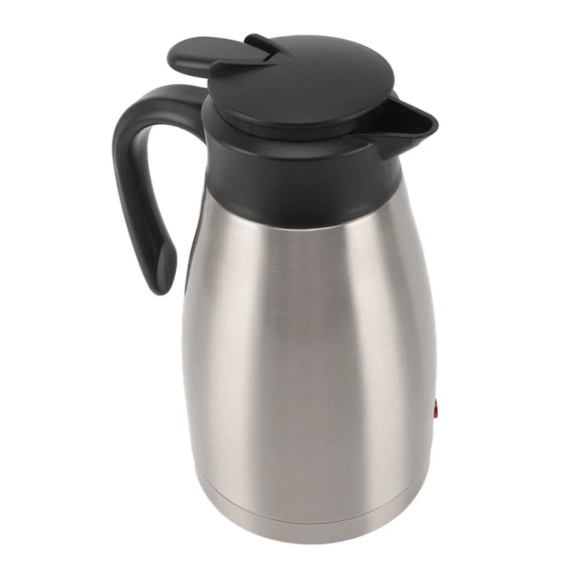 

1300ml Electric Kettle 304 Stainless Steel Water Boiler Portable Tea Coffee Heating Kettle For Car Trucks Lorries 200W 24V