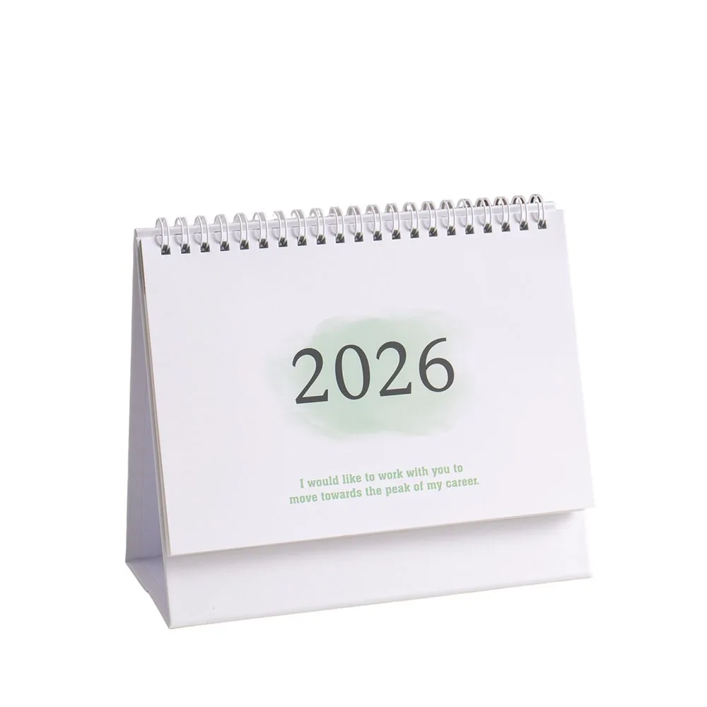 

Gradient Color 2026 Desk Calendar Small Fresh Thickened Paper New Year Calendar Time Management Coil Assembly