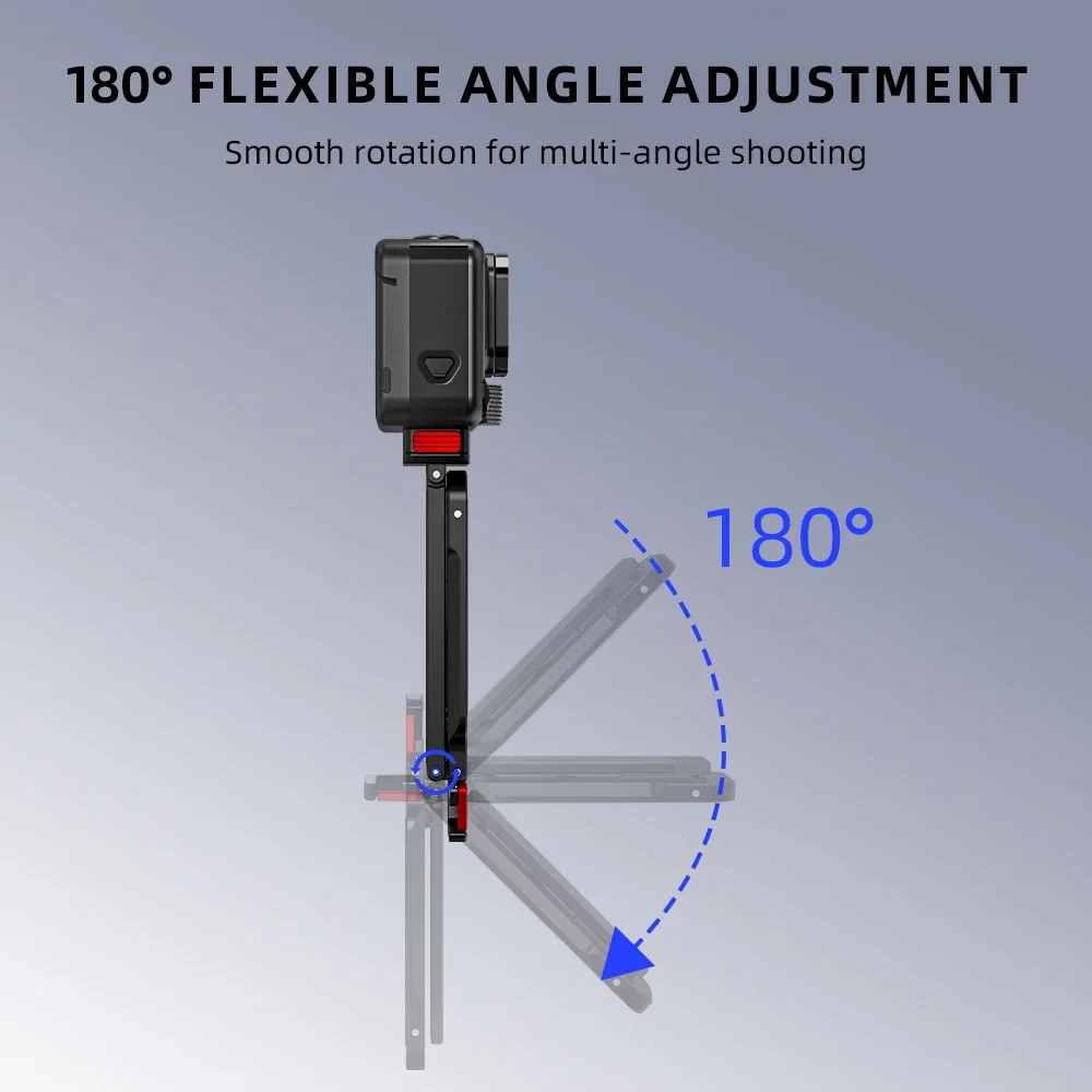 Flymile Magnetisches Metall-Stativ für Insta360 Ace Pro 2/X5 Faltbare Magnetische Halterung Fotografie-Griff für Video Vlgo – Detail 6