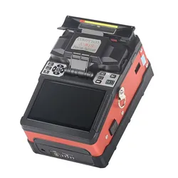fusionadora fibra optica FS-60F Orange Fully Automatic Fusion Splicer Machine Fiber Optic give a pair free electrodes