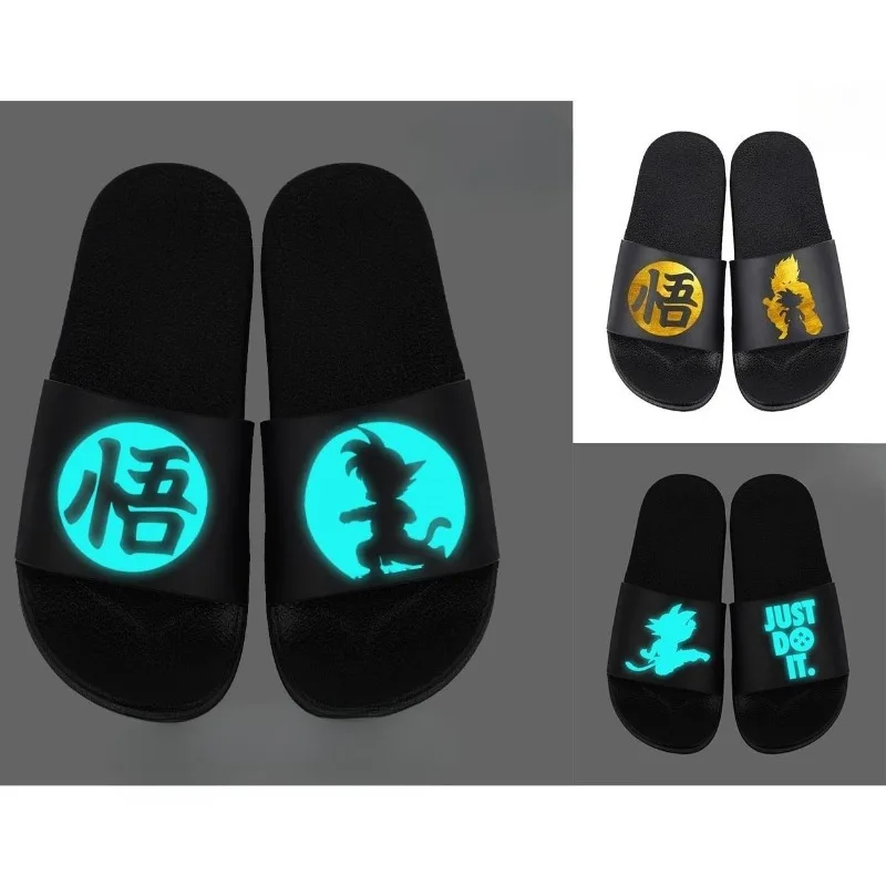 

Dragon Ball Cute Animation Goku Luminous Bronzing Wear-Resistant Non-Slip Indoor Slippers Kawaii Outdoor Student Adult Sandals