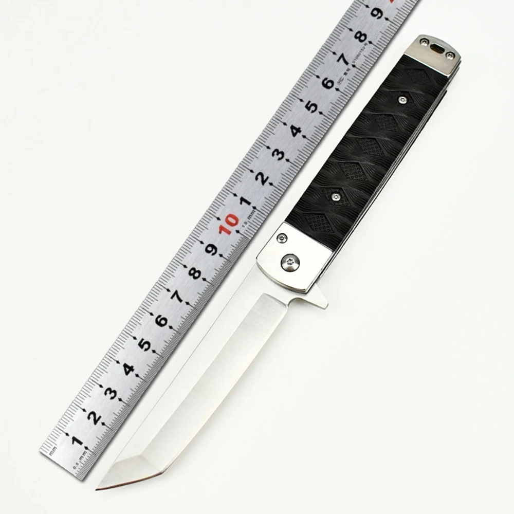 

Карманный нож высшего качества для выживания Изысканный нож Легкие прочные ножи Лезвие 440c Ручка из нейлонового волокна Складной нож EDC