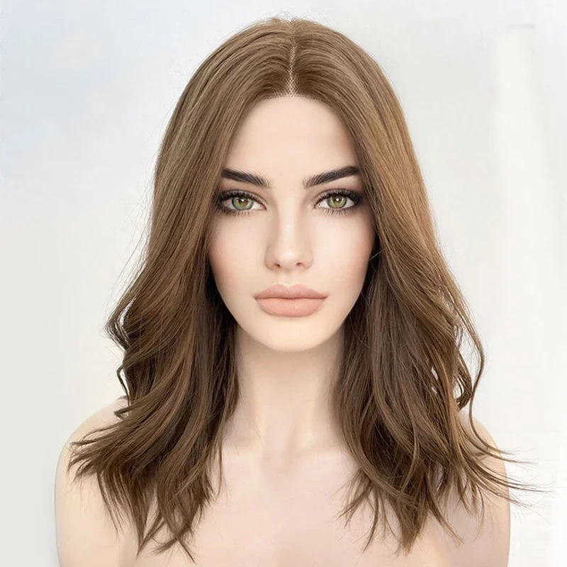 

200Density 5x5 Silk Base Wave 26‘’ Blonde Jewish Human With HD Lace European Hair Preplucked Glueless BabyHair