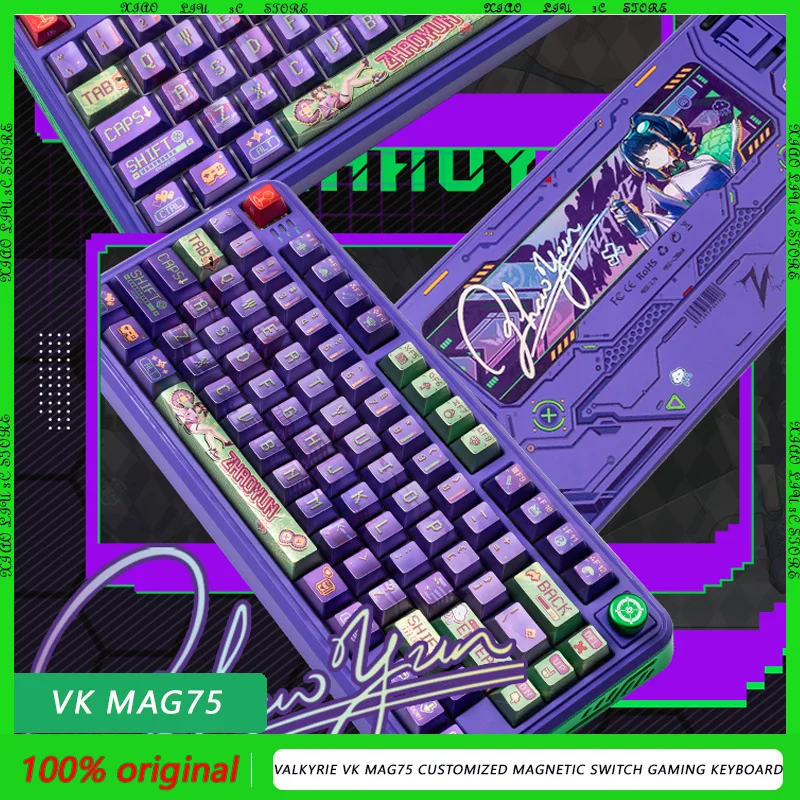 Valkyrie VK Mag75 Customized Magnetic Switch Gaming Keyboard Gateron Jade Switch 8K/32k DKS 0.01mm RT SOCD MT TGL VIA