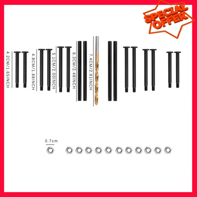 -ESTR RC Auto Upgrade Gehard Voor- en Achterwielophanging A-Arm PIN Klink Kit Voor TRAXXAS 1/8 6S Grote Muis Kleine X RC Auto