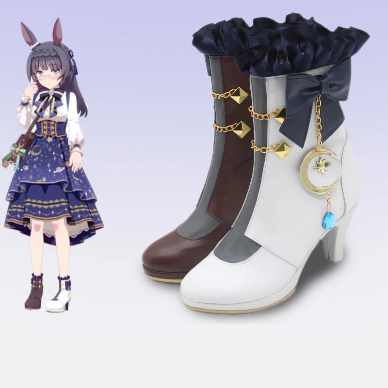 ゲームプリティーダービー Zenno Rob Roy コスプレ靴ブーツ Zenno Robu Roi ハロウィンパーティー用大人女性男性