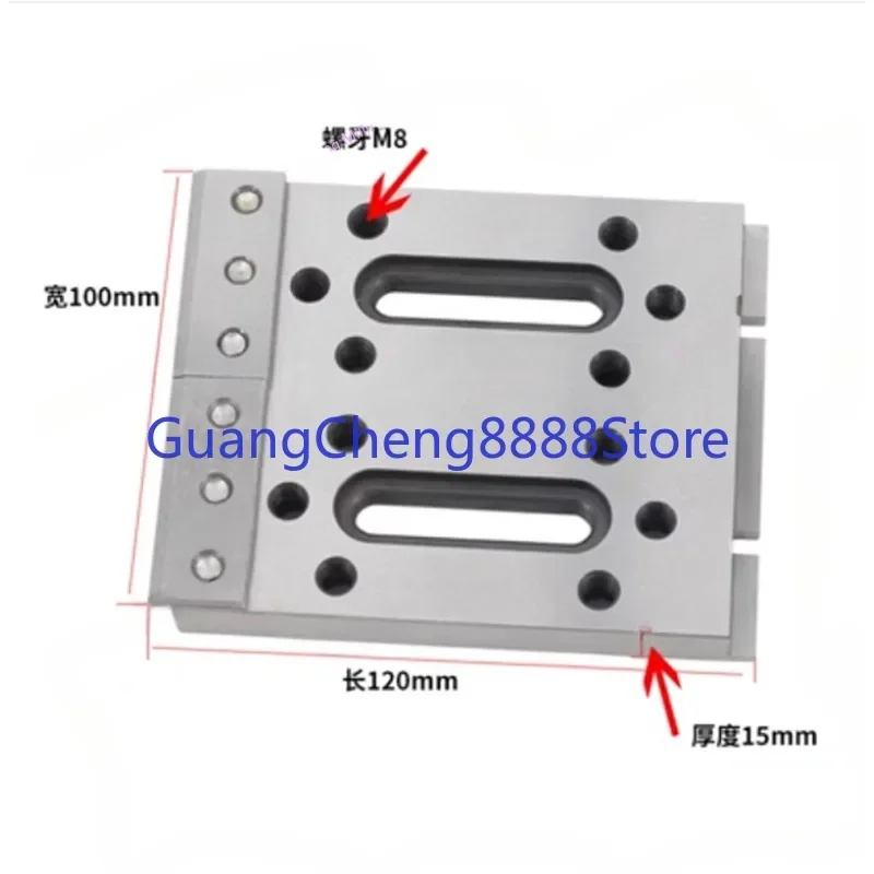 Piezas de corte de alambre EDM, abrazadera, soporte inoxidable, herramientas de plantilla 120*100 para máquina cortadora de alambre Sodick Mitsubish Fanuc Makino Charmilles