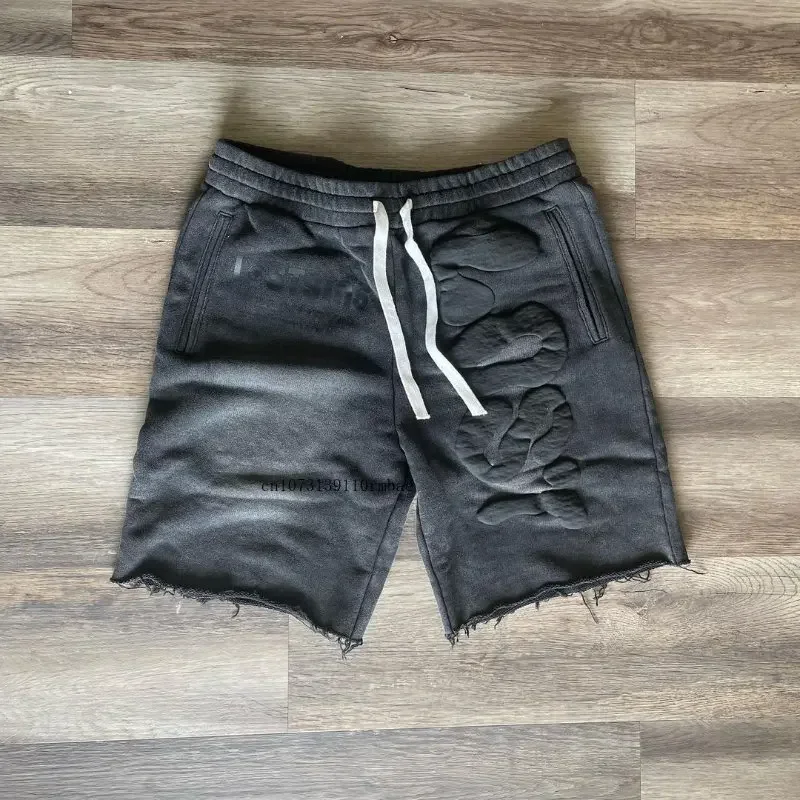 Verlorene Sünden Gezeiten Shorts Männer Frauen Sommer ins Netz rot Design Sinn y2k Buchstaben Schaum bestickte Shorts lose lässige fünfteilige Hosen