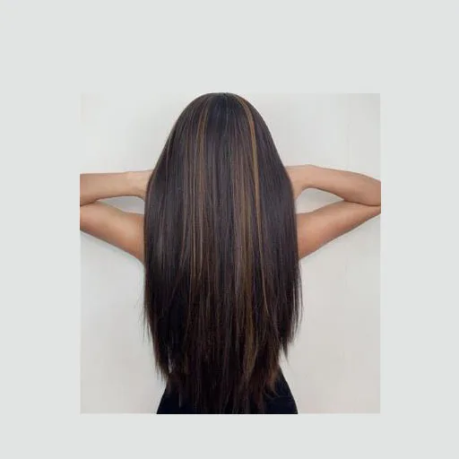 Sports, daily parties, convenient wearing, wig, headband, extra long straight hair design, women's style