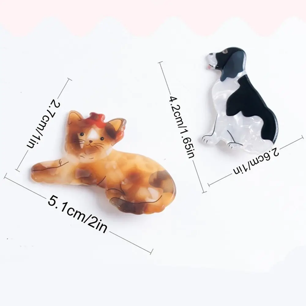 Pinza de pelo personalizada para perro, gato persa, Animal de dibujos animados, horquilla de pico de pato, Y2k, diario