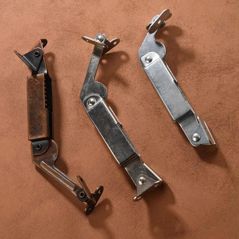 Iron Hinge Luggage Cabinet Safety Long Arm Curved Hand Support Frame Spring Curved Arm Fixed Support Hinge Hardware Accessories
