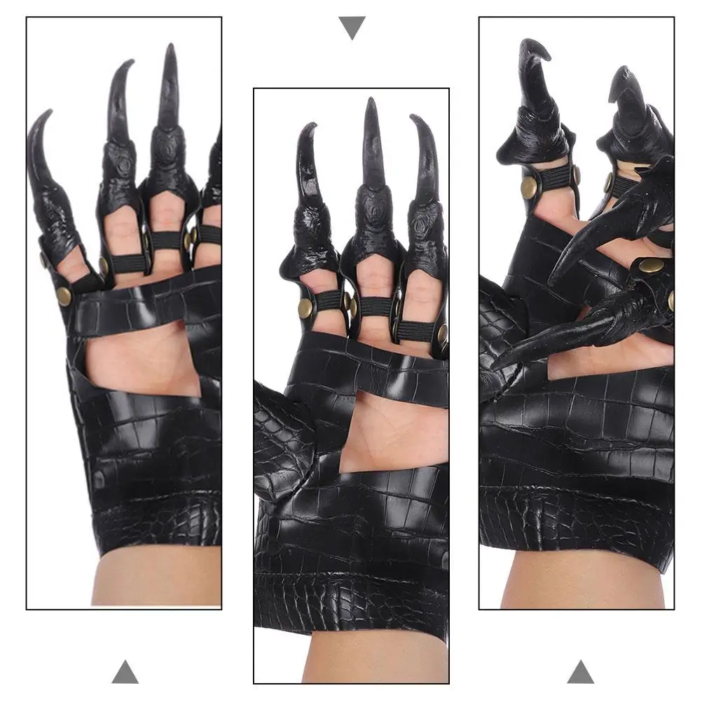 Dragon Claw Gloves Halloween Party Claw Mitten Cosplay Props Horror Gloves Long Lasting Premium Material Comfortable Wear Ideal