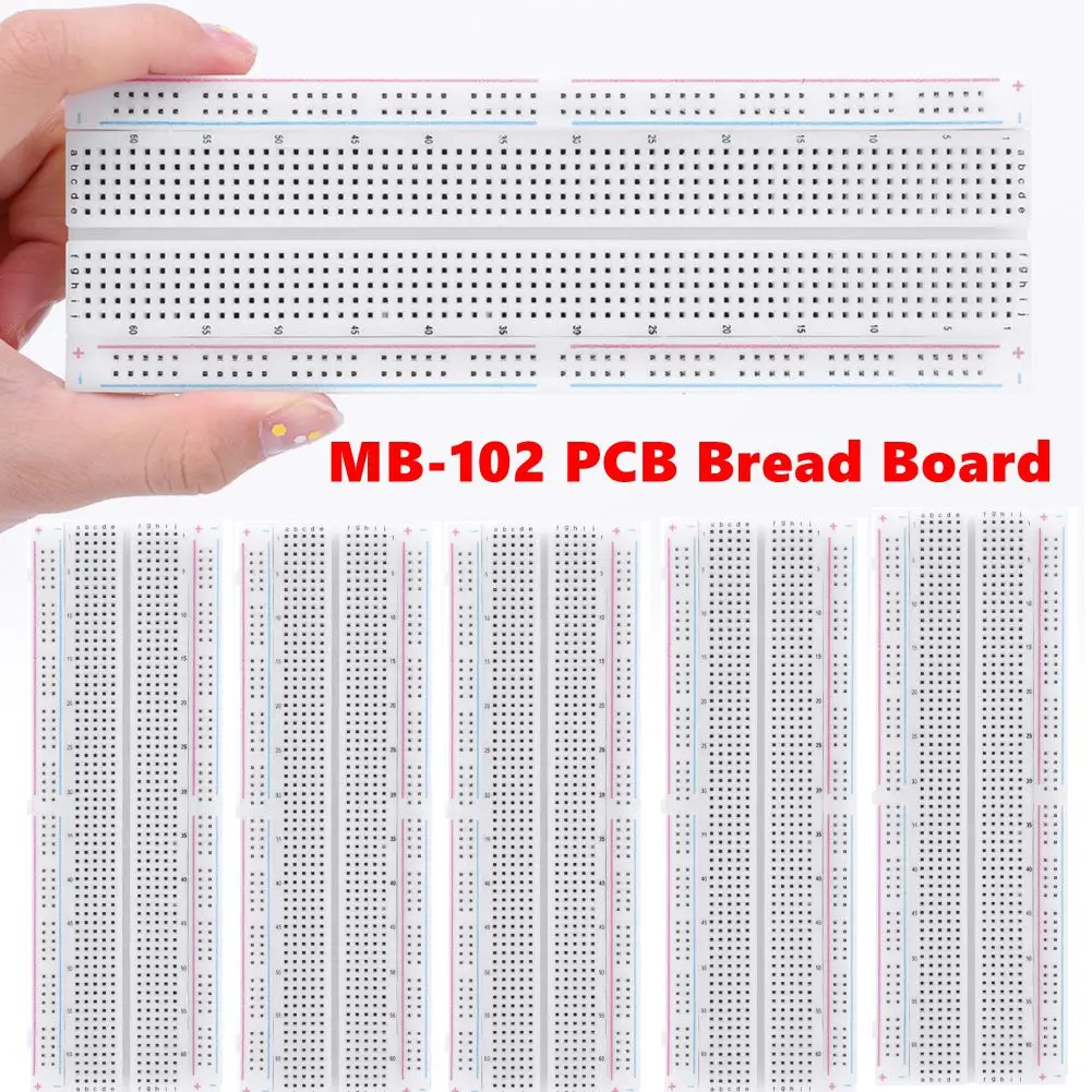 10-5PCS MB-102 Breadboard 830 Point PCB Board MB102 Test Develop DIY Kit Circuit PCB DIY Kits