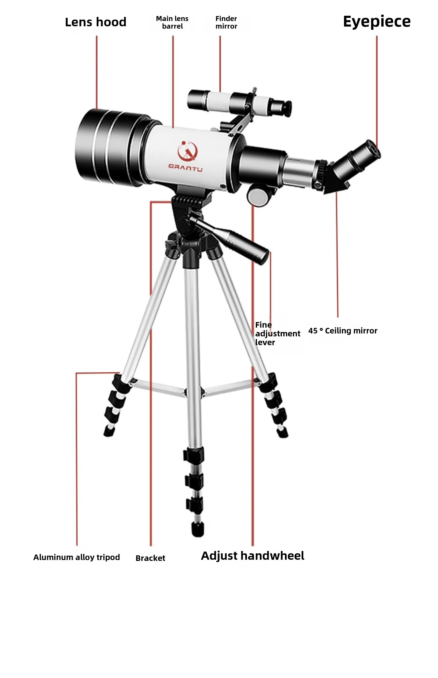 new Professional Stargazing Telescope HD for Astronomy Deep Space 1000000X High Definition Telescope Boy