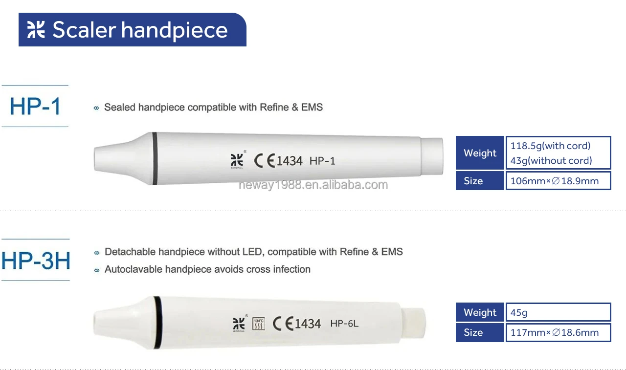 LED  Handpiece  Detachable  ultrasonic handpiece HP-5L with light for clinic