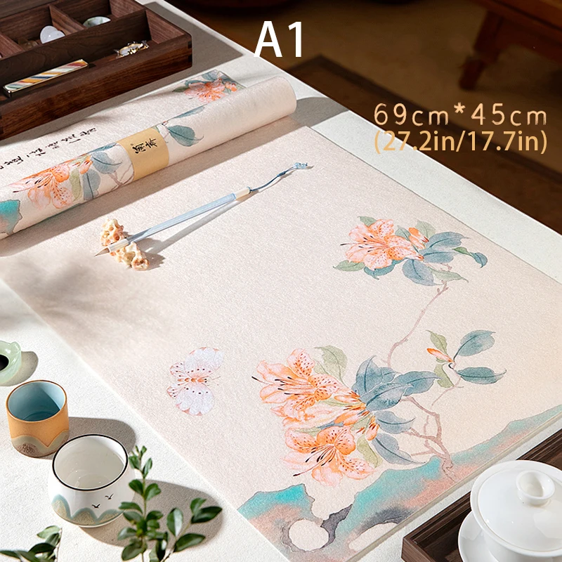 

Printed Felt Pad Brush Calligraphy Supplies Thick Table Felt Mat Room Four Treasure of The Study Writing Painting Accessories