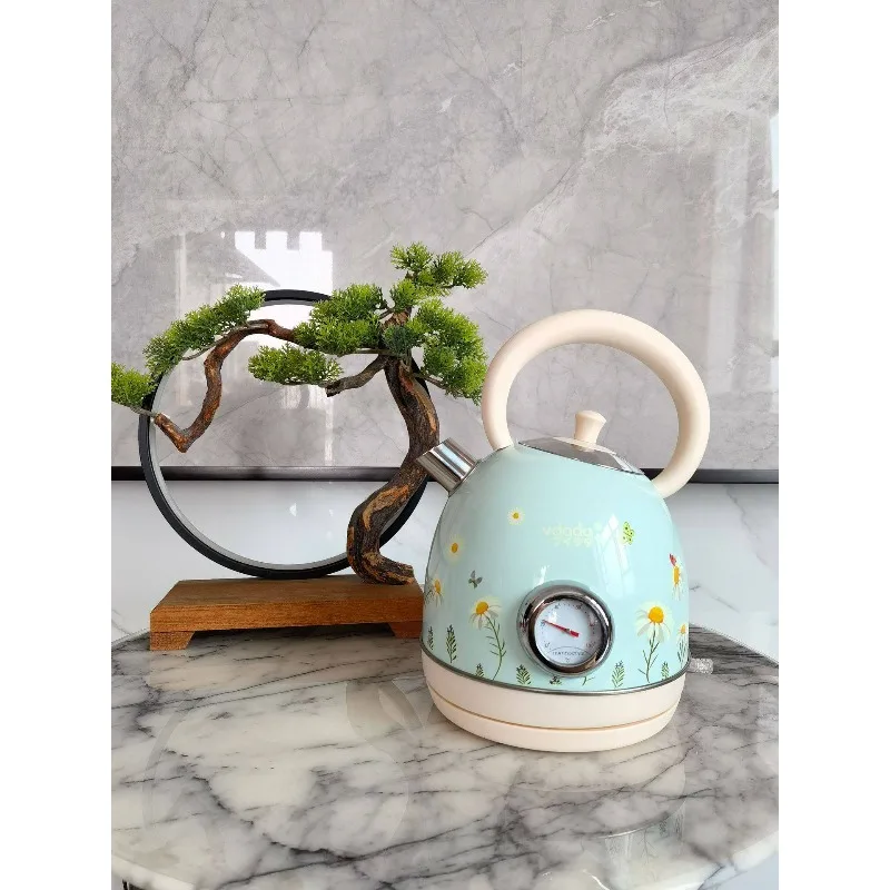 

Электрический чайник из нержавеющей стали 304 с дисплеем температуры, емкостью 1,7 л, быстрое кипячение, прочный бытовой чайник