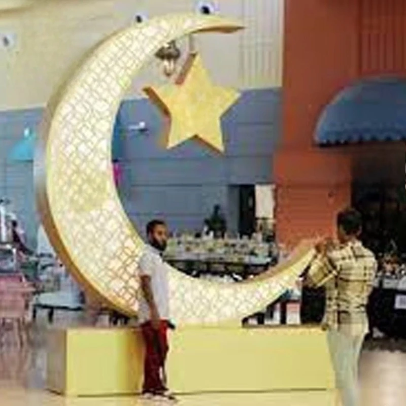 New antique festival moon star flower wooden home handicraft decorative ornament