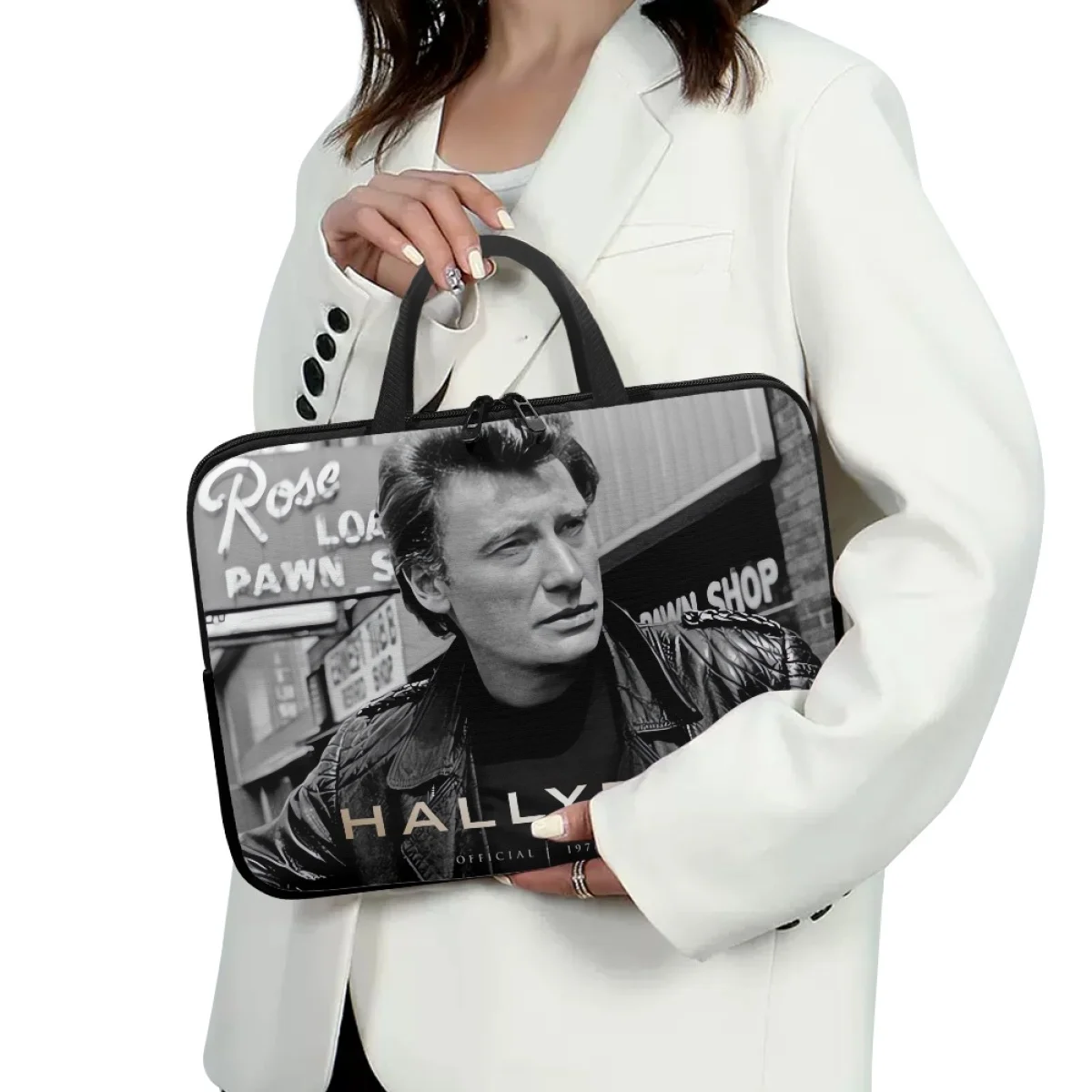 Johnny Hallyday Laptop Handbags Case Cover Pouches Classic Singer Computer Tablet Bag Quality Travel Universal Sac A Mains Femme