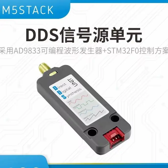 official-m5stack-unit-dds-signal-source-module-ad9833-programmable-waveform-generator-stm32